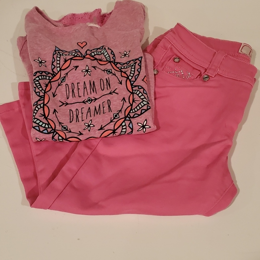 Girls butterfly top "Dream on dreamer"